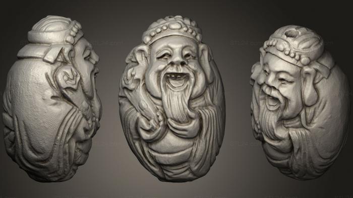 Figurines Chinese and Japanese (old man, STKCH_0035) 3D models for cnc
